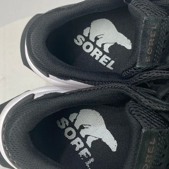 Sorel‎ Kinetic Women's Size 8 Rnegd Lace Black White Sneaker Women's Athletic - Picture 5 of 14